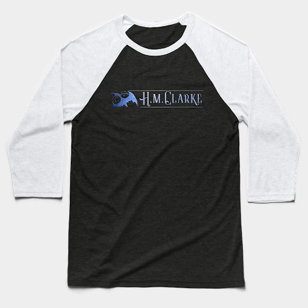 H.M. Clarke Blue Logo Baseball T-Shirt by HMClarke